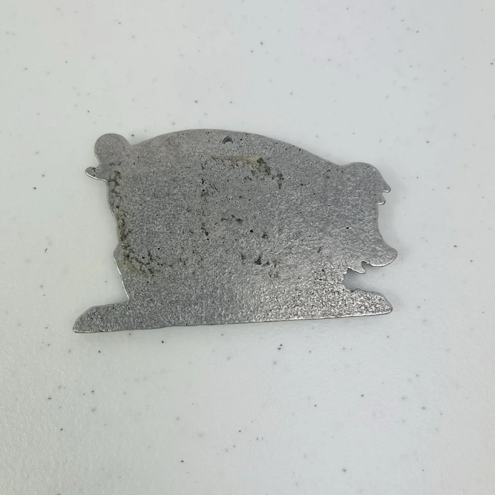 Pewter Pig Ornament Holiday Farm Animal Decoration Gift USA Made Lead Free 4